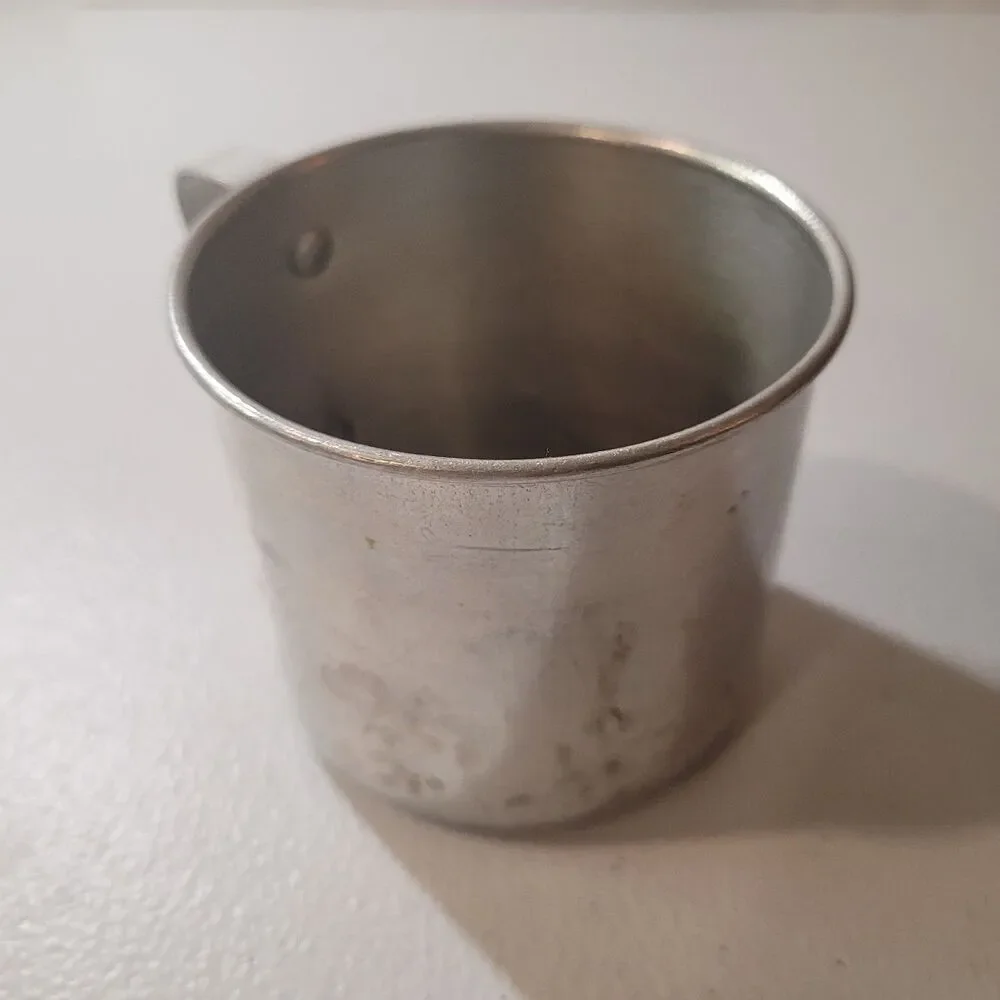 Vintage Aluminum Camping Mug – Metal Cup with Handle – 3